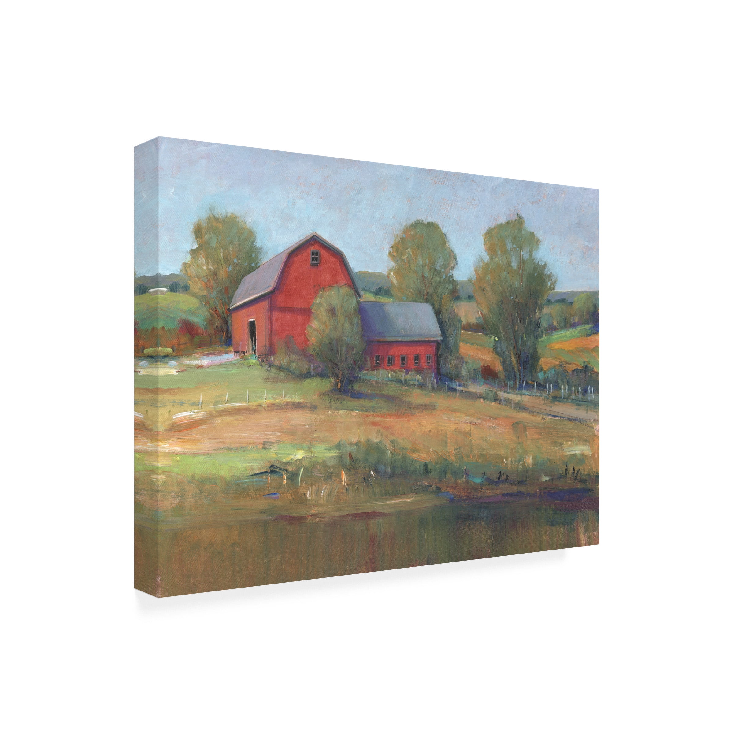 Tim O'Toole 'Country Barn I' Outdoor Canvas 18x18