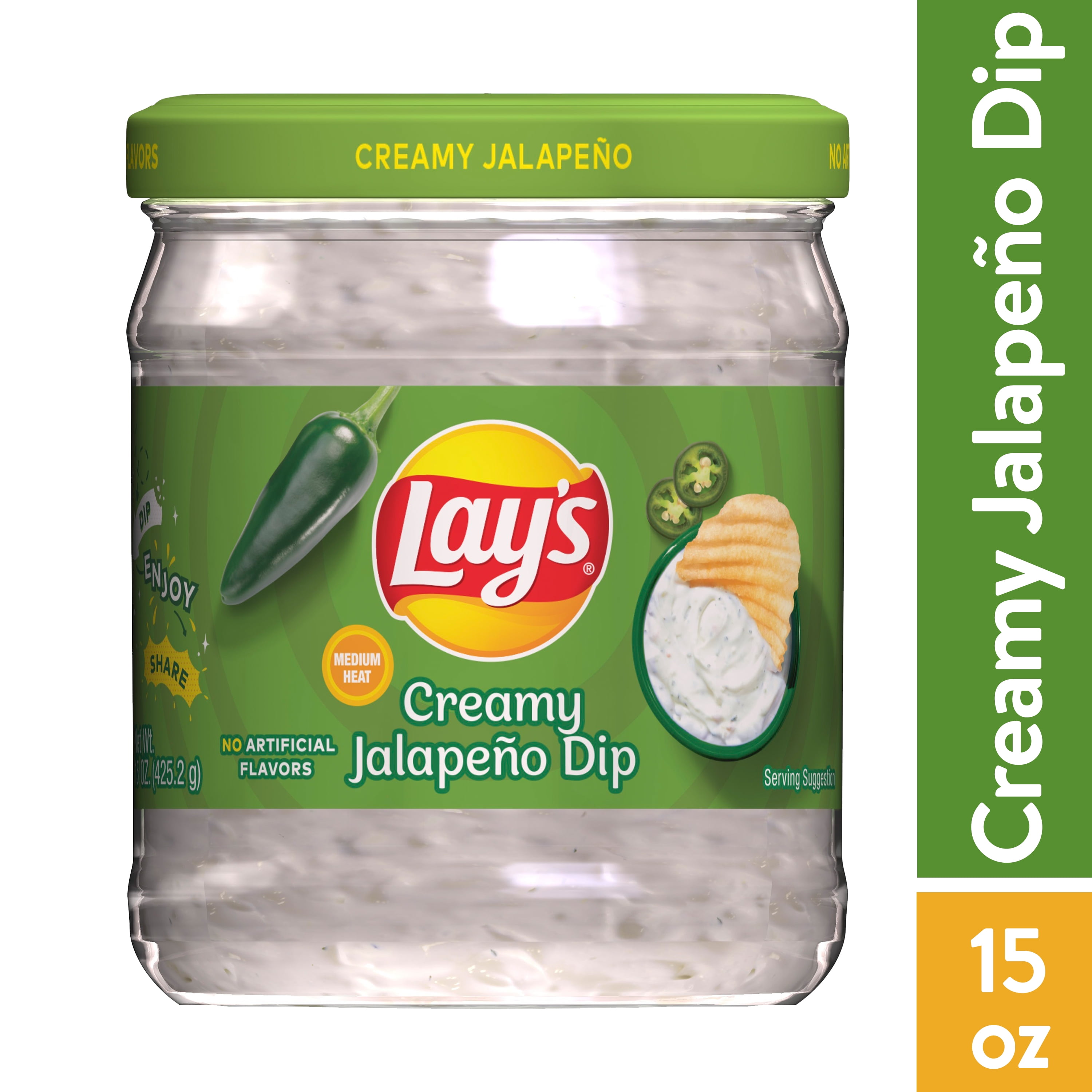 Lay's Creamy Jalapeño Dip, 15 oz