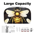 thumbnail image 3 of Honeybee Charger Case USB Organizer Wire Cord Travel Organizer Cord Case, Oxford Cloth Waterproof Electronics Digital Storage Bag, 5.9x9.44x3.14 in., 3 of 6