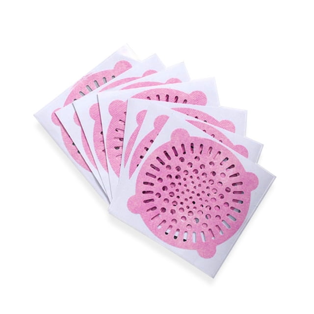Cacheta para el cabello Piso Anti-Blocking Etiqueta Etiqueta Económica Tapón Alcantarillado Saltadero Strainer Baño Bañera Aseo Accesorios de ducha Rosa 10 piezas Advancent HA011864-02