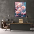 thumbnail image 5 of Mudket Soft Pink Peach Blossom Canvas Wall Art, Framed Floral Wall Decor, Delicate Flower Print for Living Room Bedroom, Ready to Hang - 12"L x 8"W, 5 of 10