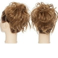 thumbnail image 3 of SEGO Messy Bun Hair Piece Synthetic Fake Hair Extensions Wavy Scrunchie Hair Ponytail Hair Extension for Women Black Color, 3 of 9