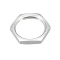 thumbnail image 1 of Unique Bargains Raccord de Tuyau Hexagonal Locknut SUS304 Acier Inoxydable G1/2 Pieds Fileté Femelle, 2 Pcs, 1 of 3