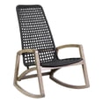 thumbnail image 1 of Armen Living Sequoia Wood & Rope Outdoor Patio Rocking Chair in Natural/Charcoal, 1 of 10