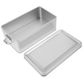 thumbnail image 3 of Caja de hojalata plateada en blanco, caja multiusos para guardar dulces, golosinas para fiestas, caja vintage para refrigerios, 3 of 7