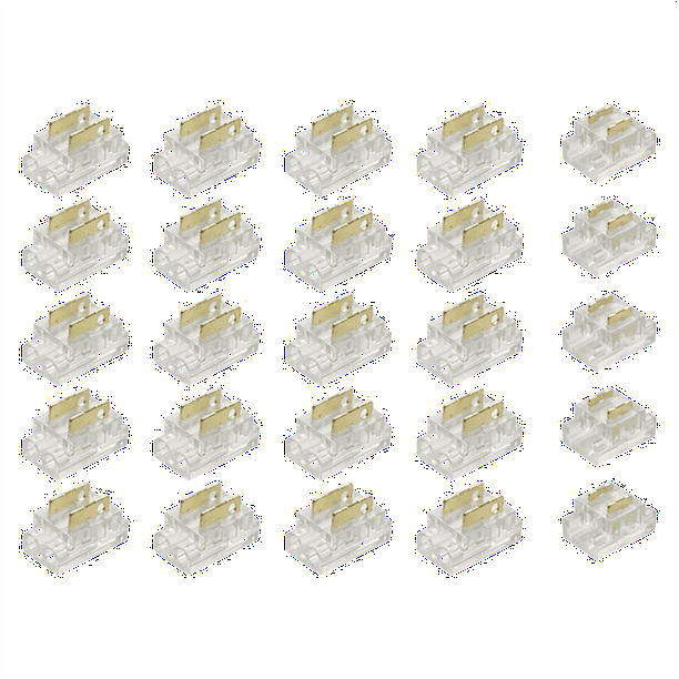 Kit de 25 conectores de tira LED COB de 2 pines y 5 mm para uniones de tira a cable y de tira a tira en tiras de luces LED de 5 V a 24 V CC