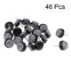 thumbnail image 2 of Almohadillas de fieltro para muebles, protectores de patas de silla y mesa, 17 mm de diámetro, negras, 46 piezas, 2 of 5