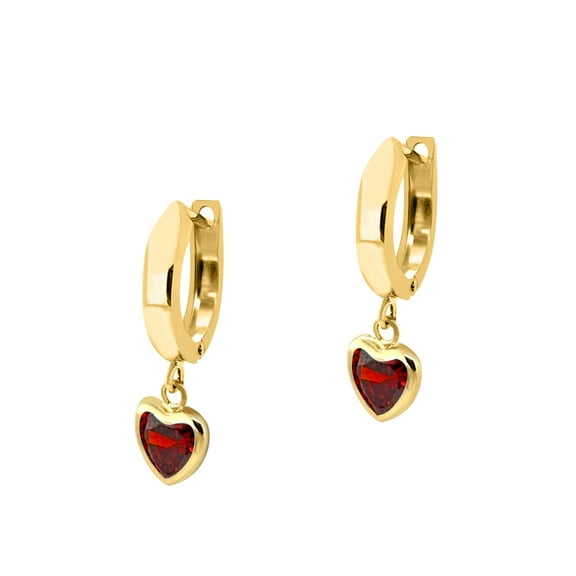 14K Solid Yellow Gold Gemstone Dangle Earrings In Women Jewelry Wedding Engagement