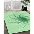 thumbnail image 3 of Ahgly Company Machine Washable Indoor Rectangle Transitional Mint Green Area Rugs, 6' x 9', 3 of 7