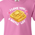 thumbnail image 4 of Inktastic Valentine's Day I Love You a Waffle Lot with Hearts Youth T-Shirt, 4 of 5