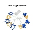 thumbnail image 3 of Hanukkah Decorations Led Hanukkah Light String Six Bright Star Nine Candlestick Light String Decorative Light, 3 of 4