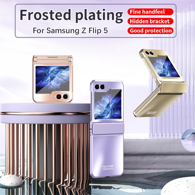  Natbok for Samsung Galaxy Z Flip 5 5G Case,[Anti-Drop]  [Anti-Scratch] Slim Thin Hard PC Galaxy Z Flip5 Full-Body Protective  Case,Shockproof & Non-Slip Phone Cover for Samsung Z Flip 5, Black 
