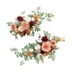 thumbnail image 3 of 2x flores traseras para silla de boda, decoración para pasillo de boda, arreglo Floral, botín moderno de flores artificiales para aniversario, 3 of 9
