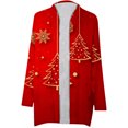 thumbnail image 4 of LOVZFMLL Cardigan pour Femmes Mode Manches Longues Imprimé de Noël, 4 of 5