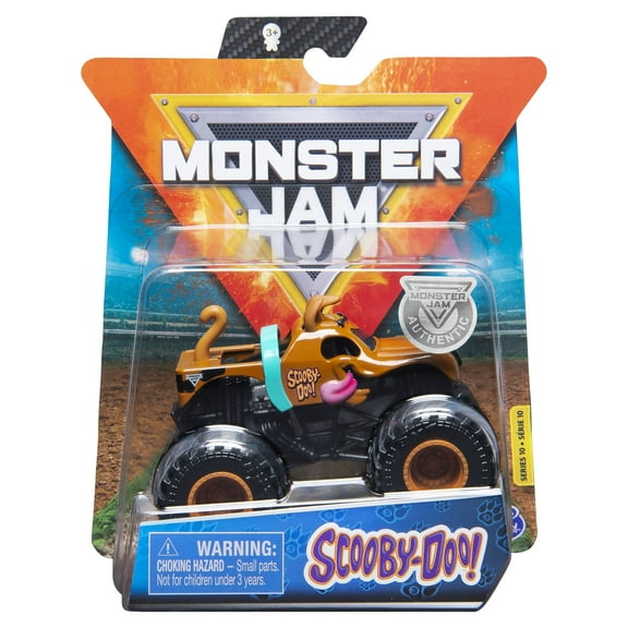 Monster Jam, Official Scooby Doo Truck, Die-Cast Vehicle, Ruff Crowd Series, 1:64 Scale