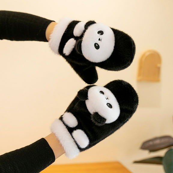 Cute Animal Mittens for Winter Warmth - Capybara Themed Hand Gloves Ideal for Cycling Biking Sporting Activities and Driving