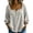 Light Gray #050, variant on Tops for Women Half Sleeve Tunic Blouse Square Neck Gingham Button Up Plaid Shirt Trendy Loose Cute Checkered Shirts,XL