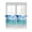 Blue White Wheat, variant on Half Window Curtain 36 Inches Long, Ocean Blue Window Treatment Curtain Drapes, Beach Nature Coast Sea Shore Sky Seawater Small Tier Curtains for Bathroom Over Sink, 27.5"x36", 2 Panels