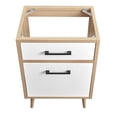 thumbnail image 6 of Modway Maverick 24" Wood Bathroom Vanity Cabinet in Oak and White, 6 of 11