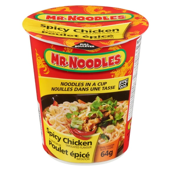 Mr. Noodles Tasse à Saveur de Poulet Épicé 64 g