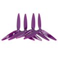 thumbnail image 1 of Lot de 4 hélices à trois pales en polycarbonate 7040 FPV pour drone FPV RC de 7 et 8 pouces, violet, 1 of 4