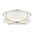 thumbnail image 2 of Livex Lighting Wesley Ceiling Mount in Brushed Nickel, 2 of 10