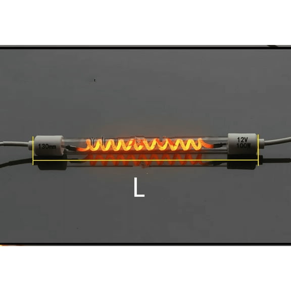 Carbon fiber heater Electric heating tube 12V/24V/48V Low piezoelectric heat pipe infrared heating tube Suitable for air heating