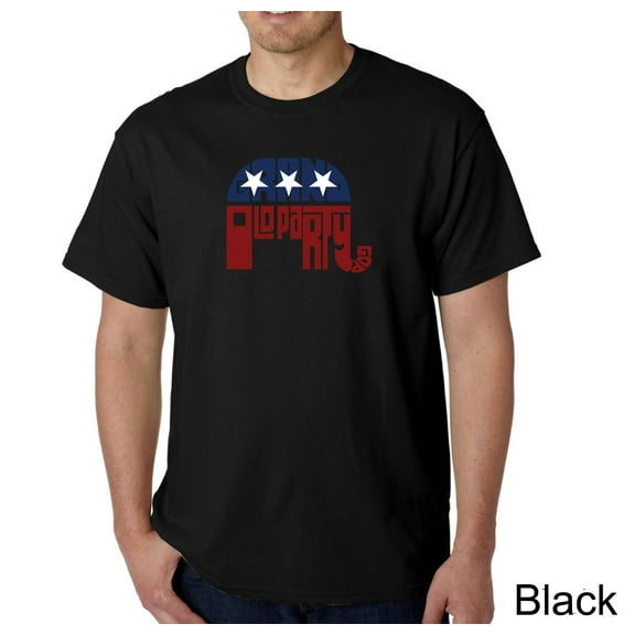 LA Pop Art Men's Word Art T-Shirt - REPUBLICAN - GRAND OLD PARTY
