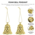 thumbnail image 3 of FRCOLOR 12pcs Plastic Bell Ornaments for Christmas Tree Festive Hanging Decorations, 3 of 10