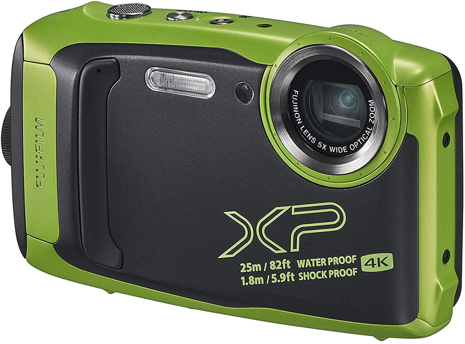 Fujifilm FinePix XP140 Waterproof Digital Camera (Lime Green) with 64GB SD  Card