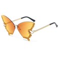 thumbnail image 5 of Gafas de sol sin marco con montura grande y diamantes de mariposa para mujer, gafas de sol con fotografía personalizada a la moda, bola exagerada, 5 of 5