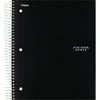 Five Star Spiral Notebook + Study App, 5 Subject, College Ruled, 8.5" x 11", Black