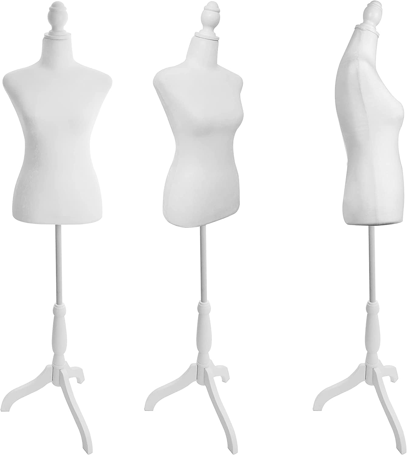 FreeLung Female Dress Form Mannequin Torso Body (White)