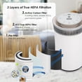 thumbnail image 2 of Filtro purificador de aire Flintar H13 True HEPA, paquete de 2 unidades SilverOnyx, 2 of 7