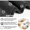 thumbnail image 5 of 6 Pairs Crew Socks for Women Soft Cotton Bootie Socks Moisture-wicking Casual Socks Non Slip Above Ankle, 5 of 7