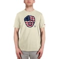 thumbnail image 4 of Men's New Era Cream Milwaukee Brewers Americana Flag Fill T-Shirt, 4 of 4
