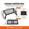 thumbnail image 2 of CAFORKP Campfire Cooking Grate, Heavy Duty Foldable Steel Mesh with Carrying Bag, 2 of 11