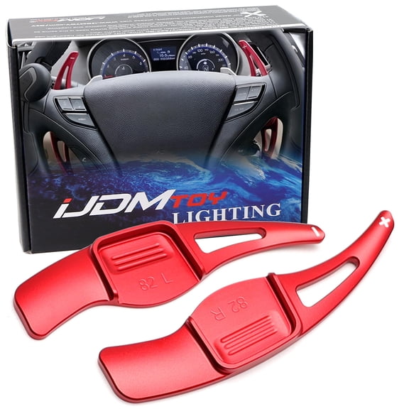 Racing Sports Red Aluminum Larger Paddle Shifter Extension For Hyundai 2012-2018 Veloster