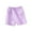 Purple, variant on Jalioing Toddler Kids Basic Cotton Shorts Breathable Summer Shorts Casual Loose Solid Color Cute Shorts