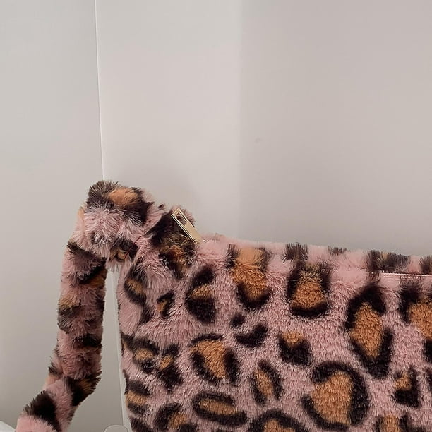 Pink leopard print clutch bag hotsell