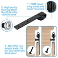 thumbnail image 4 of Sliding Barn Door Hardware Kit Smooth and Quiet Barn Door Track Kit for Cupboard TV Stand, 4 of 11