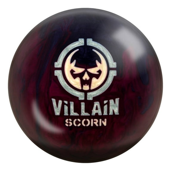 Motiv Villain Scorn Bowling Ball- Plum/Grey Pearl 12lbs