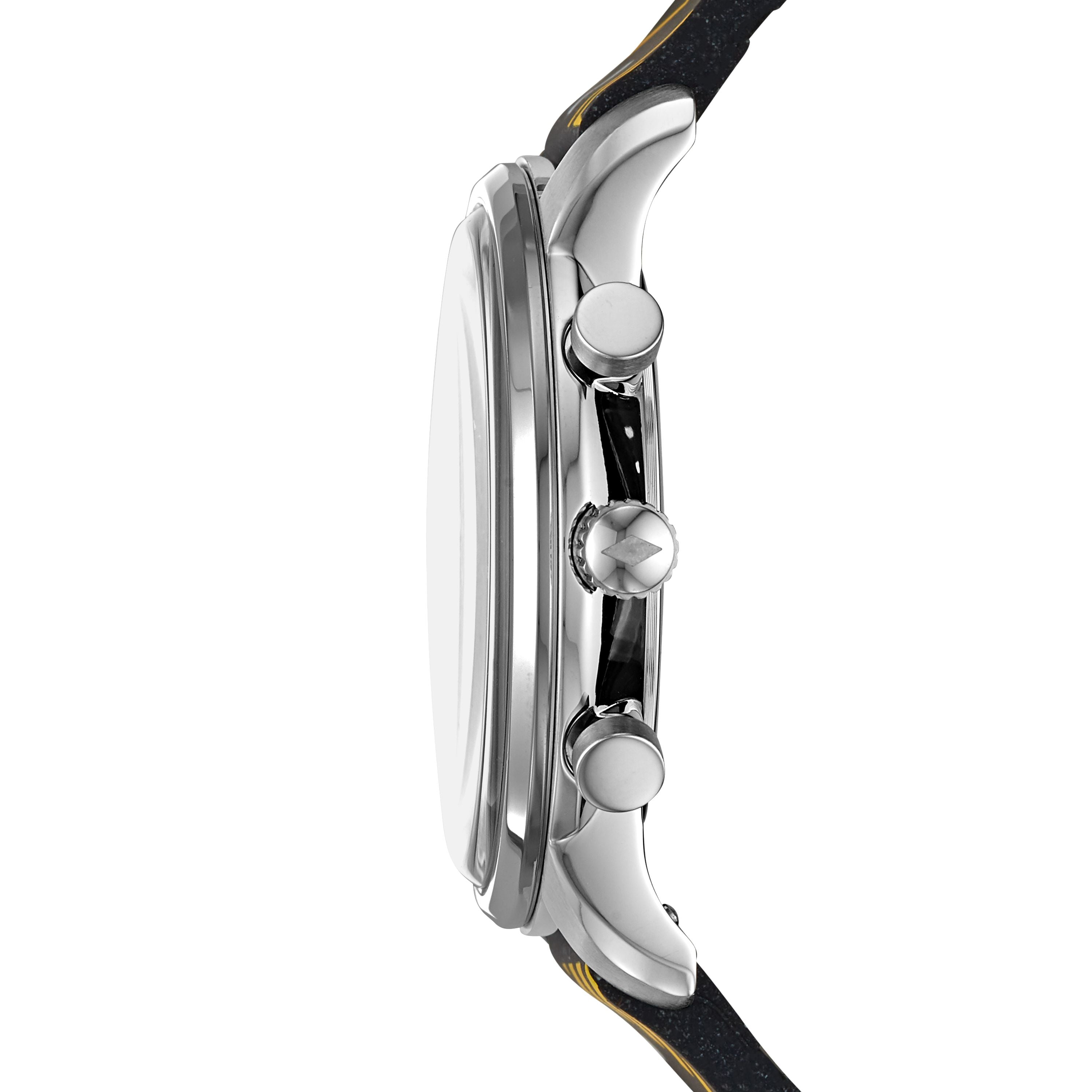 goodwin chronograph black silicone watch