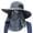 Dark Gray, variant on Sun Hat Unisex Face Coverage Shield Neck Flap Cap Garden Lawn Work Sports Hiking Fishing Hats