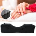thumbnail image 1 of Almohada para extensión de pestañas Higoodz Almohada para salón de belleza Almohada curva ergonómica Flocado negro, 1 of 7