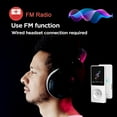 thumbnail image 4 of MP3 Player Bluetooth MP4 Media HiFi Music Speaker FM Radio Recorder Bluetooth Sports Music Player Supports 128GB with Earphones, 4 of 7