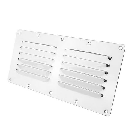 

Yungwalm Marine Stamped Louvered Vent 12 Slots Stainless Steel Marine Stamped Louvered Vent Rectangular Marine Vents Air Vent Air Ventilation Plates Shutters for Better Ventilation suitable