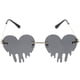thumbnail image 4 of Heart Sunglasses Dripping Heart Shaped Sunglasses Fun Sunglasses Women 90s Glasses, 4 of 4