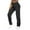 Black, variant on Hrsba Women's Winter Full Length Pants, Womens Work Pants Athletic Pants for Women Solid Color Loose Cargo Style with Pockets Casual Workout Trousers