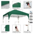 thumbnail image 4 of WDZS 10x10 Pop Up Canopy Tent with Vent, Easy Set Up Tent, Instant Sun Shelter Canopy with Wheeled Bag, 4 Sandbags, 12 Stakes & 4 Ropes, for Parties, Beach, Outdoor, Dark Green, 4 of 9